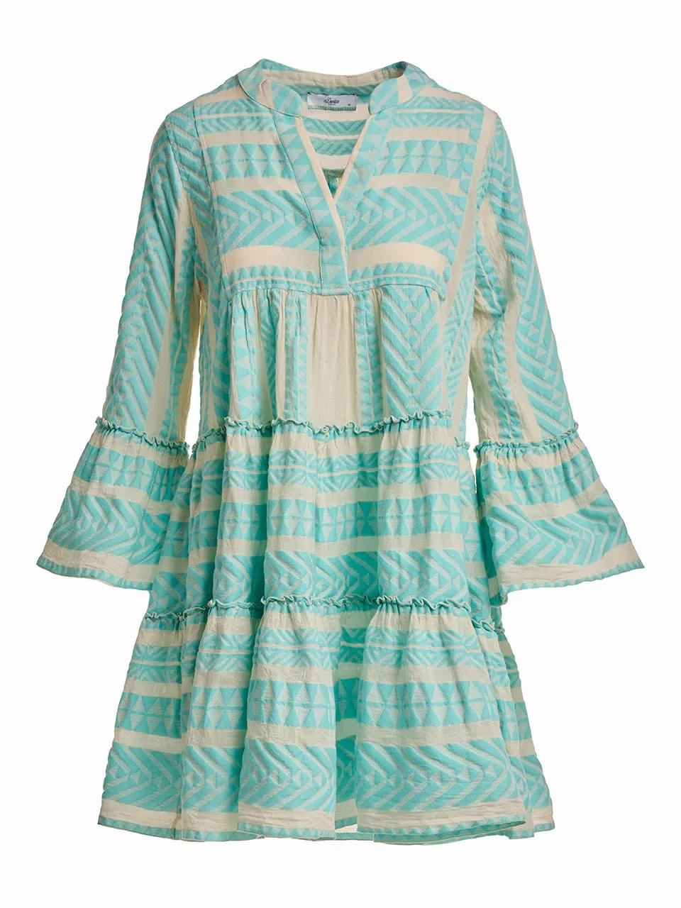 Devotion "Ella Short Dress" B. Blue/Off-White (319.3G) 8 Devotion "Ella Short Dress" B. Blue/Off-White (319.3G) - Image 6