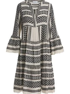 Devotion "Ella Midi Dress" Black/Off-White (023.370G) 7 Devotion "Ella Midi Dress" Black/Off-White (023.370G) -Fashion Clothing Line Store 023.370G BO Devotion Ella Midi Dress Black Off White