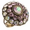 Michal Negrin Round Crystals Ring 15967 (3 Colours) -Fashion Clothing Line Store 100 159670 002