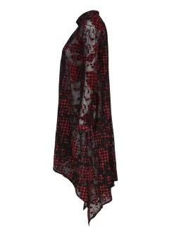 EverSASSY By DOLCEZZA Blouse 11102 15 EverSASSY By DOLCEZZA Blouse 11102 -Fashion Clothing Line Store 11102 S red