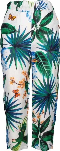 M Made In Italy Linen Pants 13/9450M 7 M Made In Italy Linen Pants 13/9450M -Fashion Clothing Line Store 13 9450M WHITE COMBO