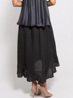 M Made In Italy Linen Skirt 18/80123Q (3 Colours) 12 M Made In Italy Linen Skirt 18/80123Q (3 Colours) -Fashion Clothing Line Store 16 61342 18 80123 1