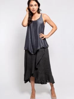 M Made In Italy Linen Skirt 18/80123Q (3 Colours) 14 M Made In Italy Linen Skirt 18/80123Q (3 Colours) -Fashion Clothing Line Store 16 61342 18 80123 4