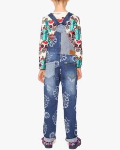 Desigual Girls Jeans "Pubill" 5 Desigual Girls Jeans "Pubill" -Fashion Clothing Line Store 17WGDD17 5006 Desigual Gurls Denim Overall Pubill back