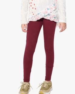 Desigual Girls Leggings "Basic" (Red)