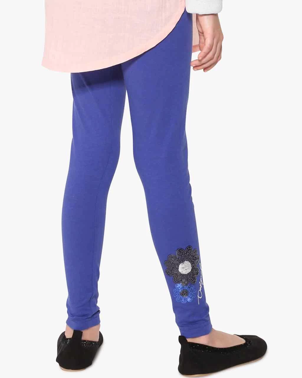 Desigual Girls Leggings "Basic" (Blue) 4 Desigual Girls Leggings "Basic" (Blue) - Image 2