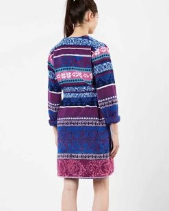 Desigual Bathrobe "Jacquard Boho Jeans" 9 Desigual Bathrobe "Jacquard Boho Jeans" -Fashion Clothing Line Store 17WHBT00 5106 Desigual Bathrobe Jacquard Boho Jeans back