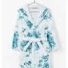 Desigual Bathrobe "White Floral" -Fashion Clothing Line Store 17WHBT52 1000 Desigual Bathrobe White Floral 4