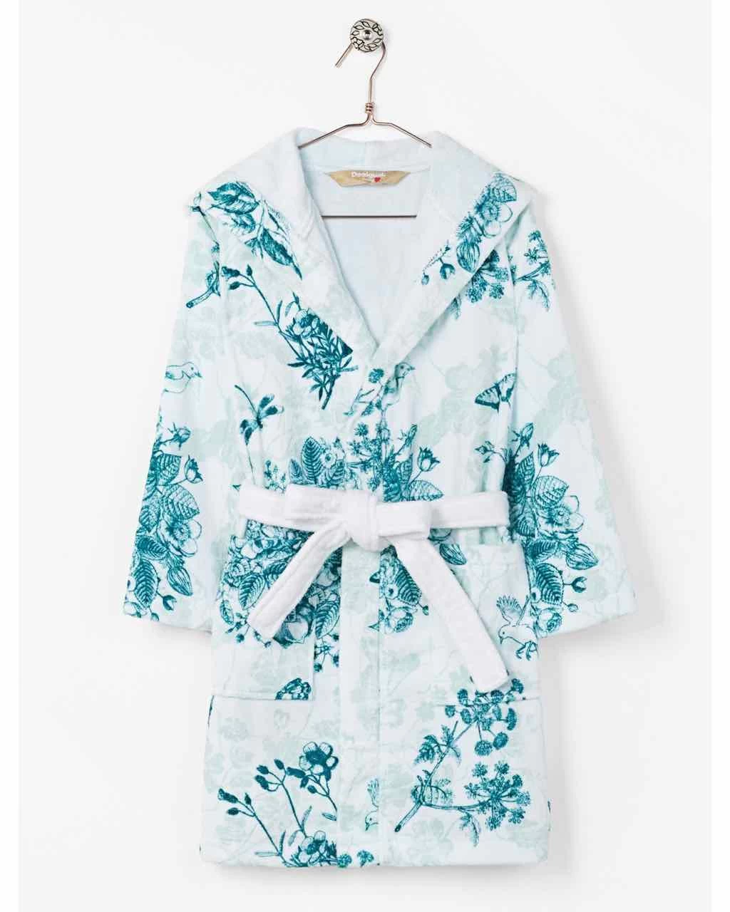 Desigual Bathrobe "White Floral" 3 Desigual Bathrobe "White Floral"