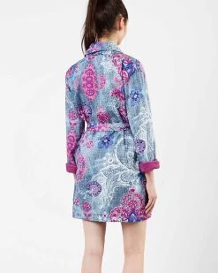 Desigual Bathrobe "Boho Jeans" 11 Desigual Bathrobe "Boho Jeans" -Fashion Clothing Line Store 17WHBT53 5106 Desigual Bathrobe Boho Jeans back