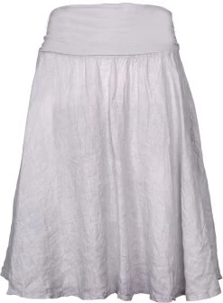 M Made In Italy Linen Skirt 18/6709O (3 Colours) 9 M Made In Italy Linen Skirt 18/6709O (3 Colours) -Fashion Clothing Line Store 18 6709M SILVER