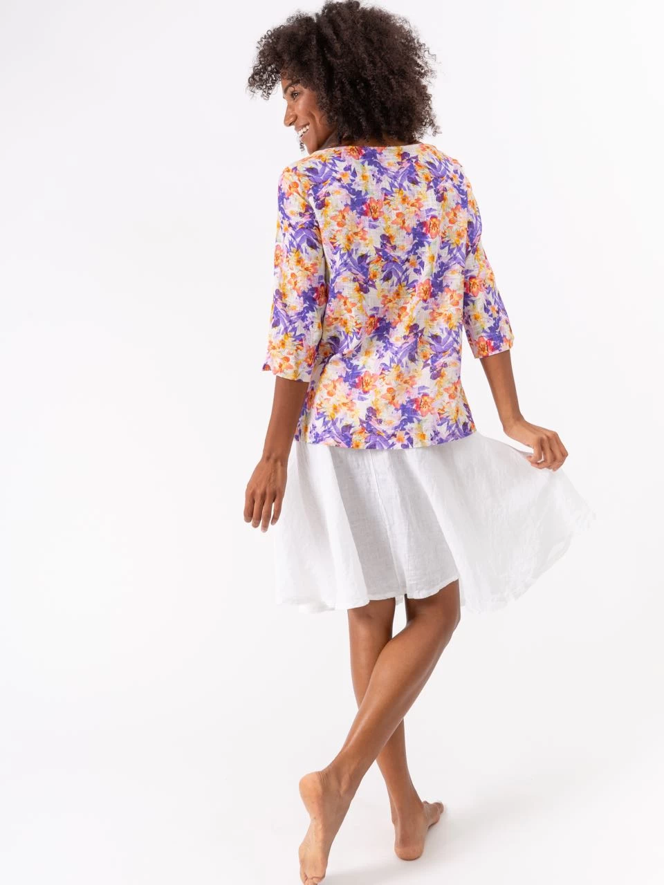 M Made In Italy Linen Skirt 18/6709O (3 Colours) 7 M Made In Italy Linen Skirt 18/6709O (3 Colours) - Image 5