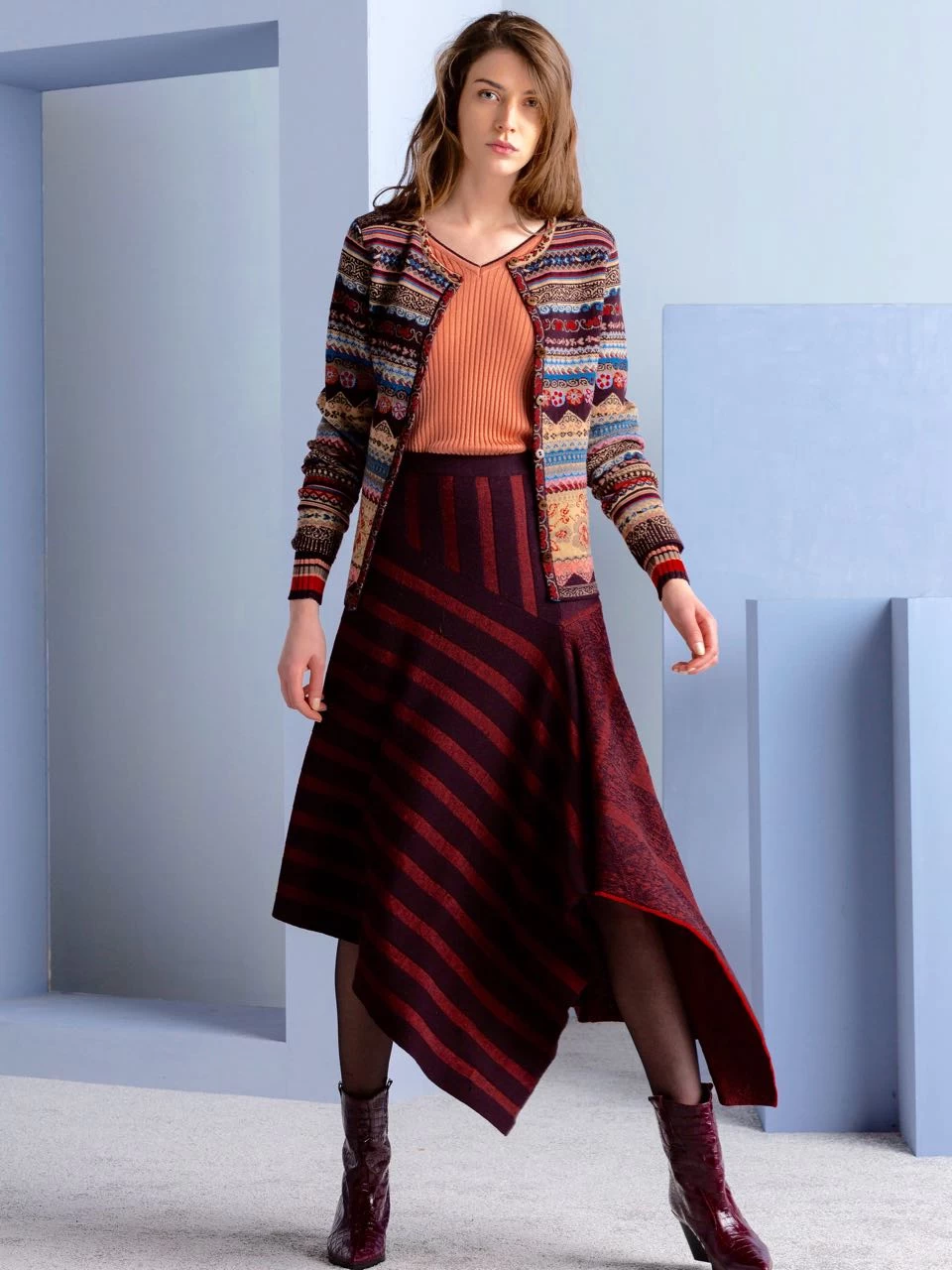 IVKO Merino Wool Asymmetric Skirt 192652 3 IVKO Merino Wool Asymmetric Skirt 192652