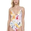 Gottex Swimsuit "Aquarelle 19AQ035" (yellow) 1 Gottex Swimsuit "Aquarelle 19AQ035" (yellow) -Fashion Clothing Line Store 19AQ035096 F