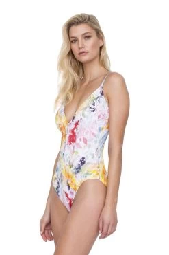 Gottex Swimsuit "Aquarelle 19AQ035" (yellow) 7 Gottex Swimsuit "Aquarelle 19AQ035" (yellow) -Fashion Clothing Line Store 19AQ035096 S