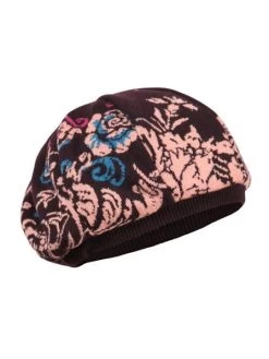 IVKO Merino Wool Cap "Floral Pattern 202581" (3 Colours) -Fashion Clothing Line Store 202581 048