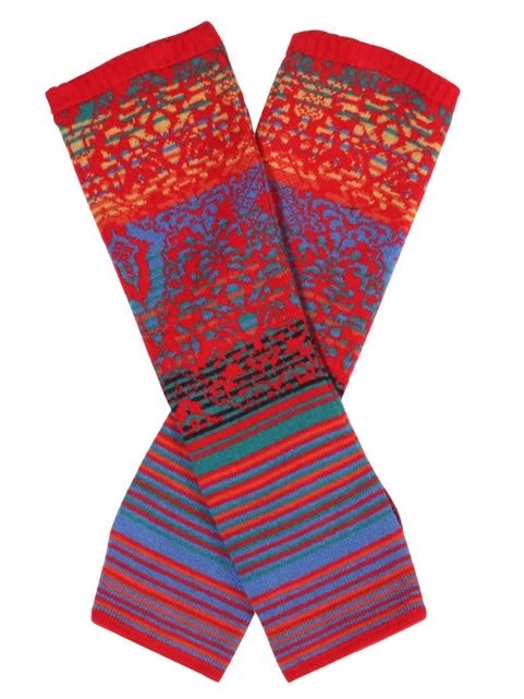 IVKO Wrist Warmers "Floral Pattern 202585" (2 Colours) 4 IVKO Wrist Warmers "Floral Pattern 202585" (2 Colours) - Image 2