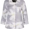 Dolcezza Linen Jacket "Soft White Flower 20683" 1 Dolcezza Linen Jacket "Soft White Flower 20683" -Fashion Clothing Line Store 20683