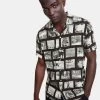 Desigual Men's Postcards Shirt "Gabriel" 2 Desigual Men's Postcards Shirt "Gabriel" -Fashion Clothing Line Store 20SMCW51 2000 Desigual Men Shirt with photo postcard