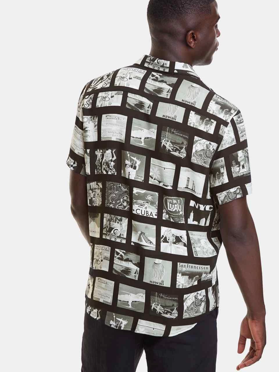 Desigual Men's Postcards Shirt "Gabriel" 4 Desigual Men's Postcards Shirt "Gabriel" - Image 2