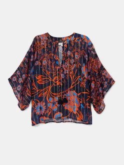 Desigual Floral Blouse Batwing Sleeves "Siena" 7 Desigual Floral Blouse Batwing Sleeves "Siena" -Fashion Clothing Line Store 20SWBW35 7026 Desigual Floral Batwing Sleeve Blouse Siena 3