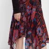 Desigual Asymmetric Skirt "Itaca" 2 Desigual Asymmetric Skirt "Itaca" -Fashion Clothing Line Store 20SWFW08 7026 Desigual Floral Skirt Asymmetric Hem Itaca
