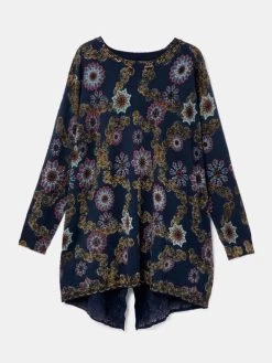 Desigual Mandalas Sweater "Lurie" -Fashion Clothing Line Store 20SWJFXK 5001 Desigual Fine Knit Pullover Lurie