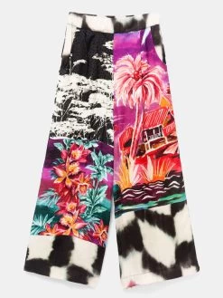 Desigual Floral Pants "Tripoli" 9 Desigual Floral Pants "Tripoli" -Fashion Clothing Line Store 20SWPW36 9019 Desigual Summer Pants Culottes of oriental floral Tripoli 3