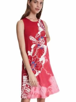 Desigual Red Floral Dress "Virginie"
