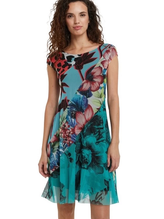 Desigual Patchwork Mesh Dress "Cleveland" (2 Colours) 4 Desigual Patchwork Mesh Dress "Cleveland" (2 Colours) - Image 2