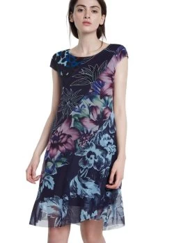 Desigual Patchwork Mesh Dress "Cleveland" (2 Colours)