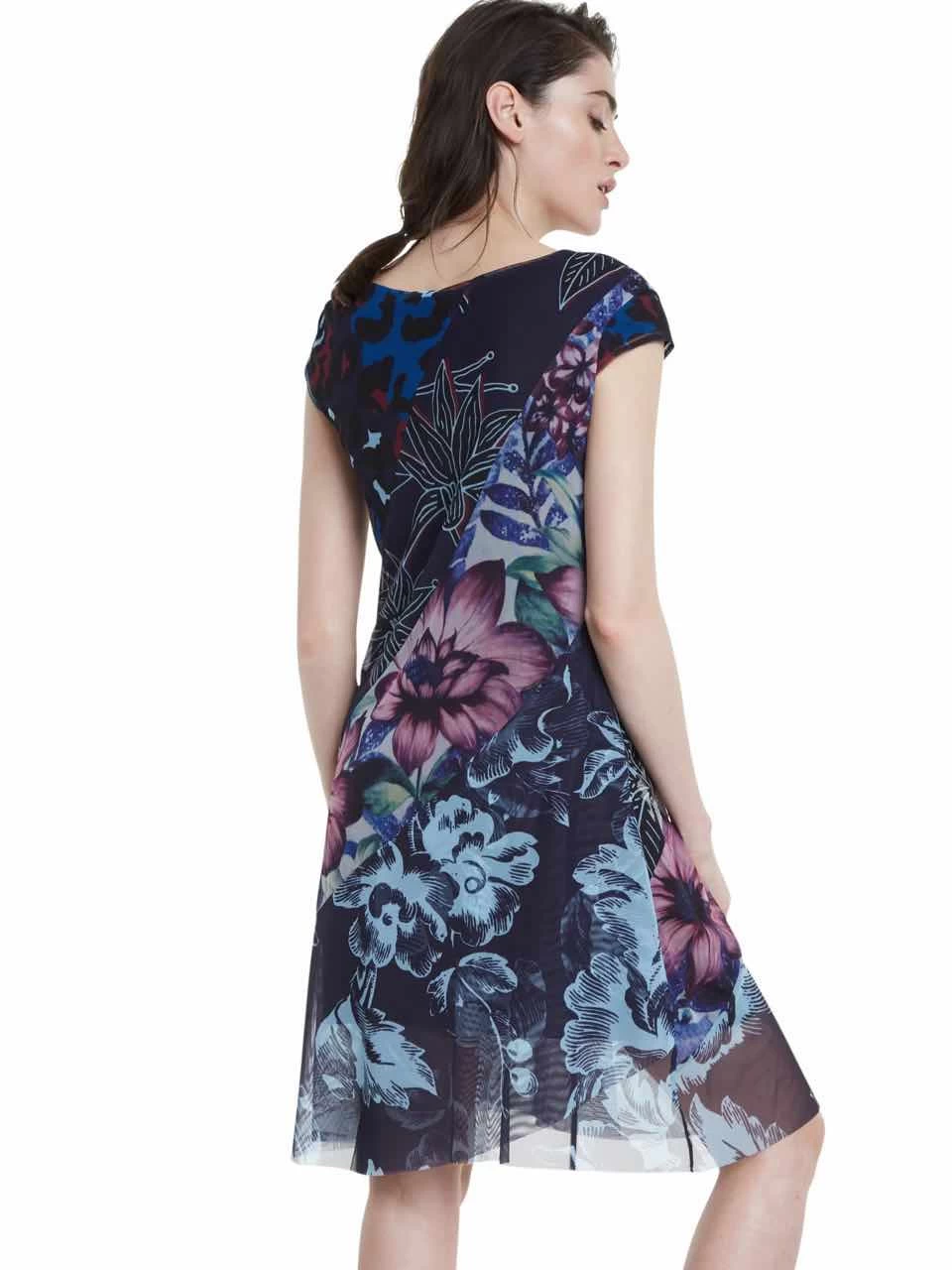 Desigual Patchwork Mesh Dress "Cleveland" (2 Colours) 5 Desigual Patchwork Mesh Dress "Cleveland" (2 Colours) - Image 3