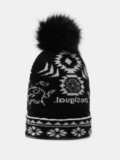 Desigual Reversible Knit Hat "Ethnic"