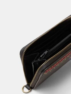 Desigual Wallet "Astoria Mini Zip" -Fashion Clothing Line Store 20WAYP35 2000 Desigual Wallet Boho embroidered Astoria Mini Zip black