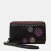 Desigual Wallet "Astoria Mini Zip" -Fashion Clothing Line Store 20WAYP35 2000 Desigual Wallet Boho embroidered coin purse