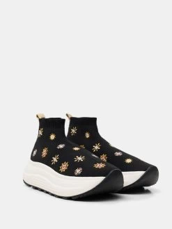 Desigual Embroidered Wedge Sneaker "Spice Juliette"