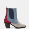 Desigual Ankle Boots "Chelsea Patch" -Fashion Clothing Line Store 20WSTA01 5006 Desigual Patch Ankle Boots