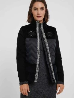 Desigual Jacket "Edimburgo" 11 Desigual Jacket "Edimburgo" -Fashion Clothing Line Store 20WWEW23 2000 Desigual Winter Jacket Edinburgo Black Embroidery