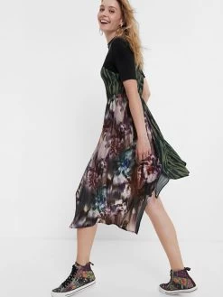 Desigual Asymmetric Patch Dress "Taipei" 10 Desigual Asymmetric Patch Dress "Taipei" -Fashion Clothing Line Store 20WWVW19 2000 Desigual Asymmetric Dress Patches Tapei