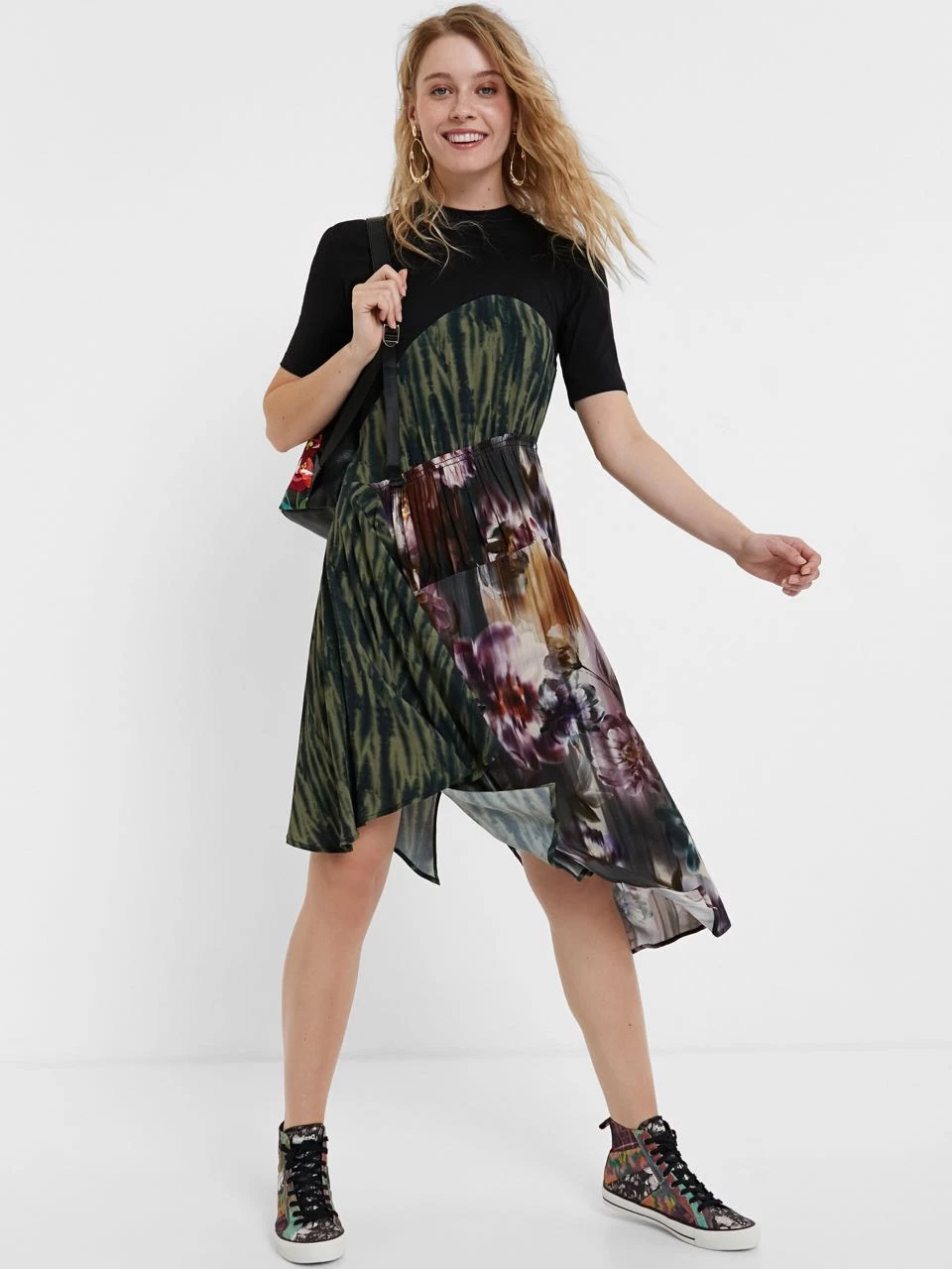 Desigual Asymmetric Patch Dress "Taipei" 3 Desigual Asymmetric Patch Dress "Taipei"