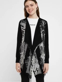 Desigual Black & White Cardigan "Oslo"