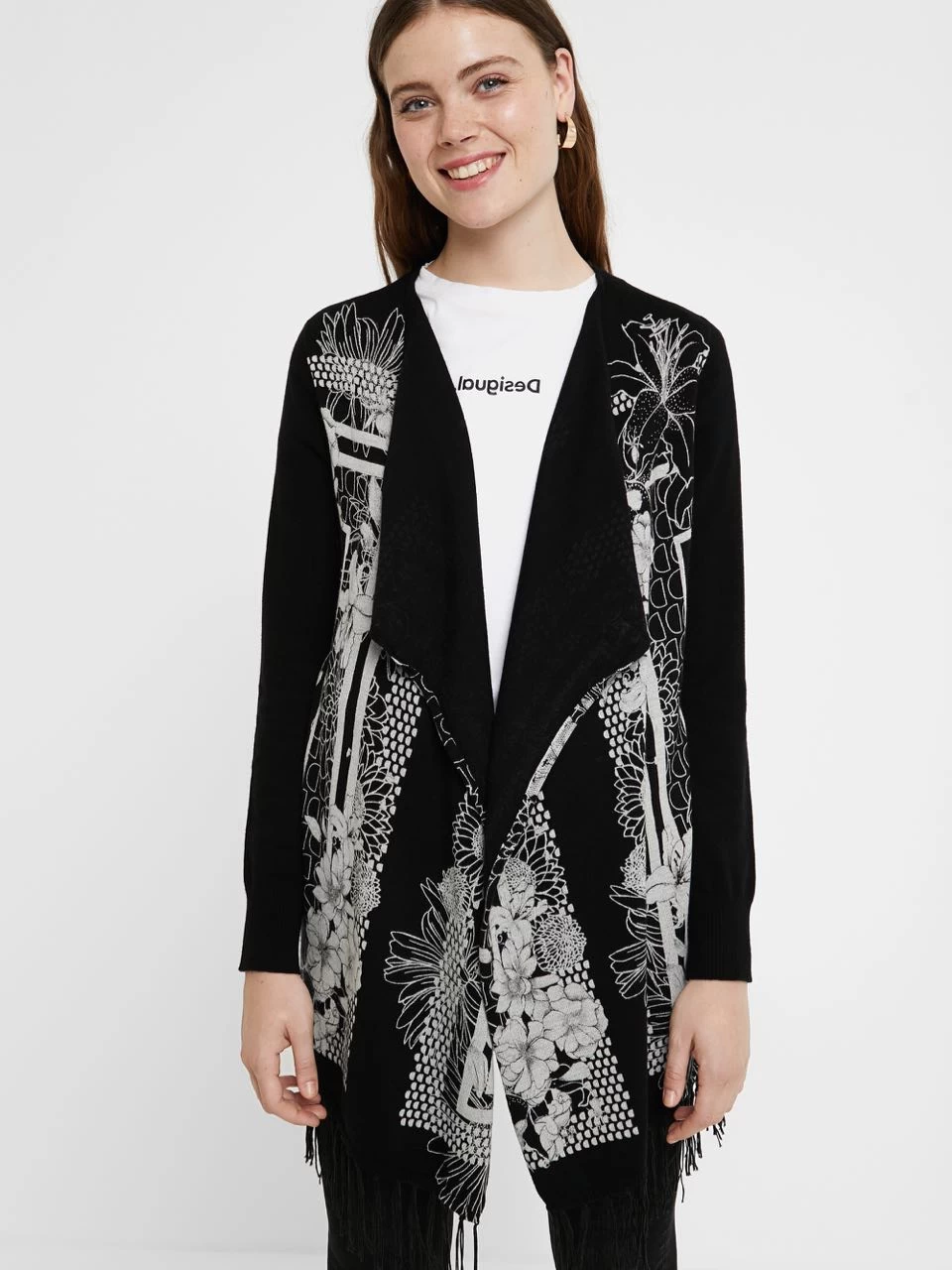 Desigual Black & White Cardigan "Oslo" 3 Desigual Black & White Cardigan "Oslo"