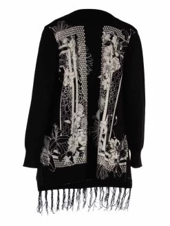 Desigual Black & White Cardigan "Oslo" 9 Desigual Black & White Cardigan "Oslo" -Fashion Clothing Line Store 20wwjfa1 2000Desigual Black and White Cardigan Fringes Oslo back