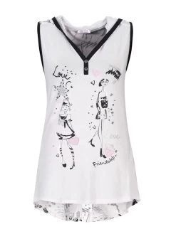 Dolcezza Hoodie Top "I Love Pink!" (21118)