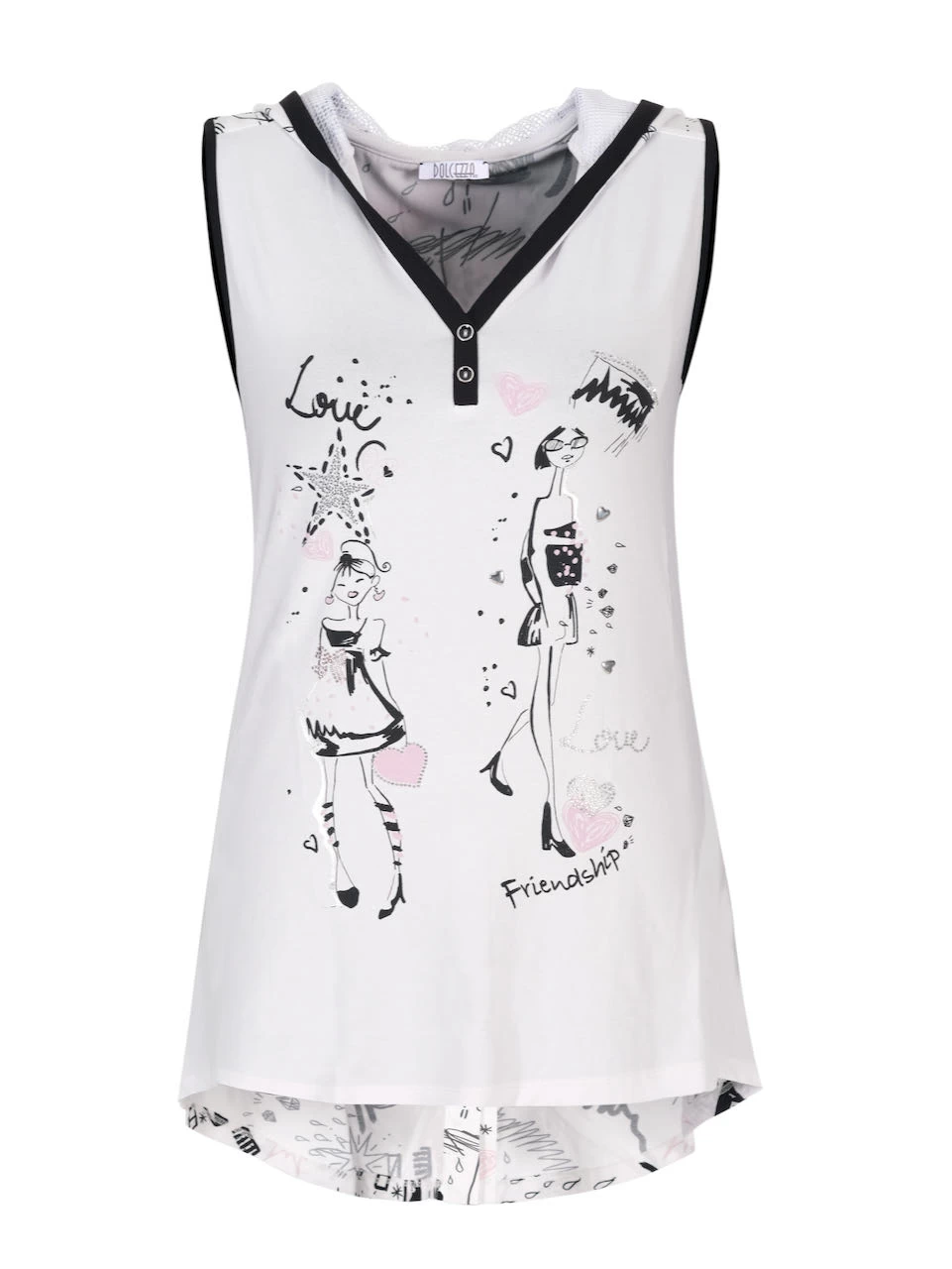 Dolcezza Hoodie Top "I Love Pink!" (21118) 3 Dolcezza Hoodie Top "I Love Pink!" (21118)