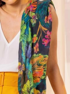 IVKO Scarf Tropical Motif 211580 (3 Colours) -Fashion Clothing Line Store 211580.066d