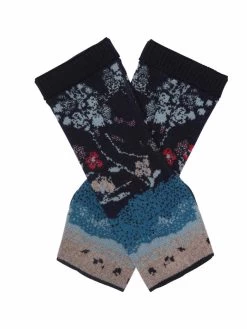 IVKO Wool Wrist Warmers Cherry Blossom Pattern 212585 (2 Colours)