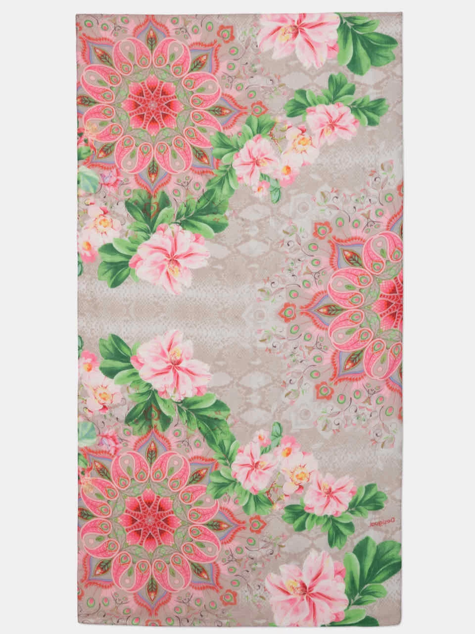 Desigual Rectangular Foulard "Flower Valkiria" 4 Desigual Rectangular Foulard "Flower Valkiria" - Image 2
