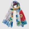 Desigual Floral Foulard "Art Picture" 2 Desigual Floral Foulard "Art Picture" -Fashion Clothing Line Store 21SAWA36 5004 Desigual Foulard Art Picture