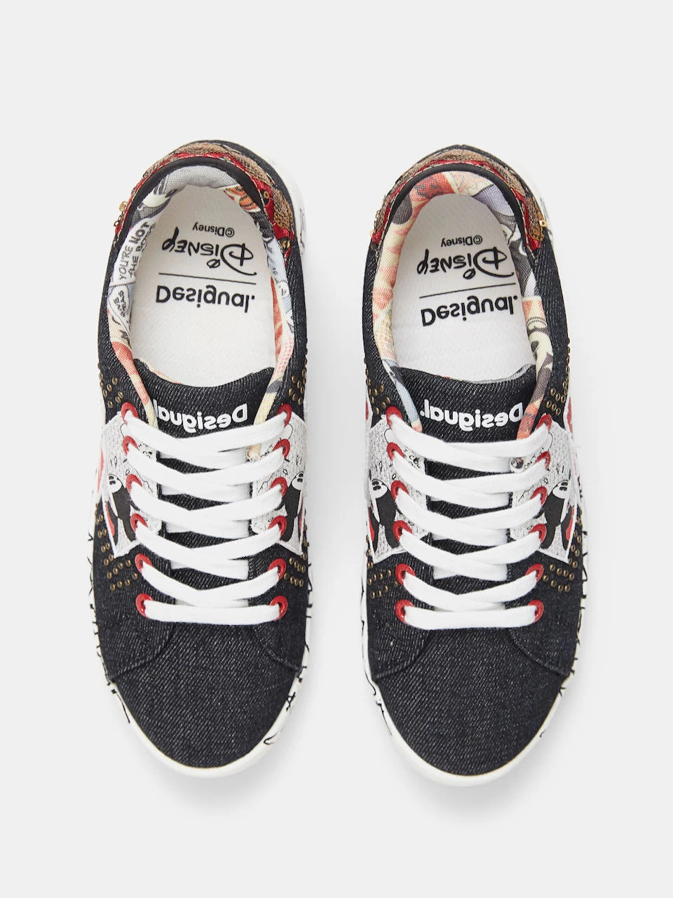 Desigual Sneakers "Cosmic Mickey Denim" (Black) 6 Desigual Sneakers "Cosmic Mickey Denim" (Black) - Image 4